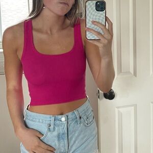 SKIMS Ribbed Crop Tank Top